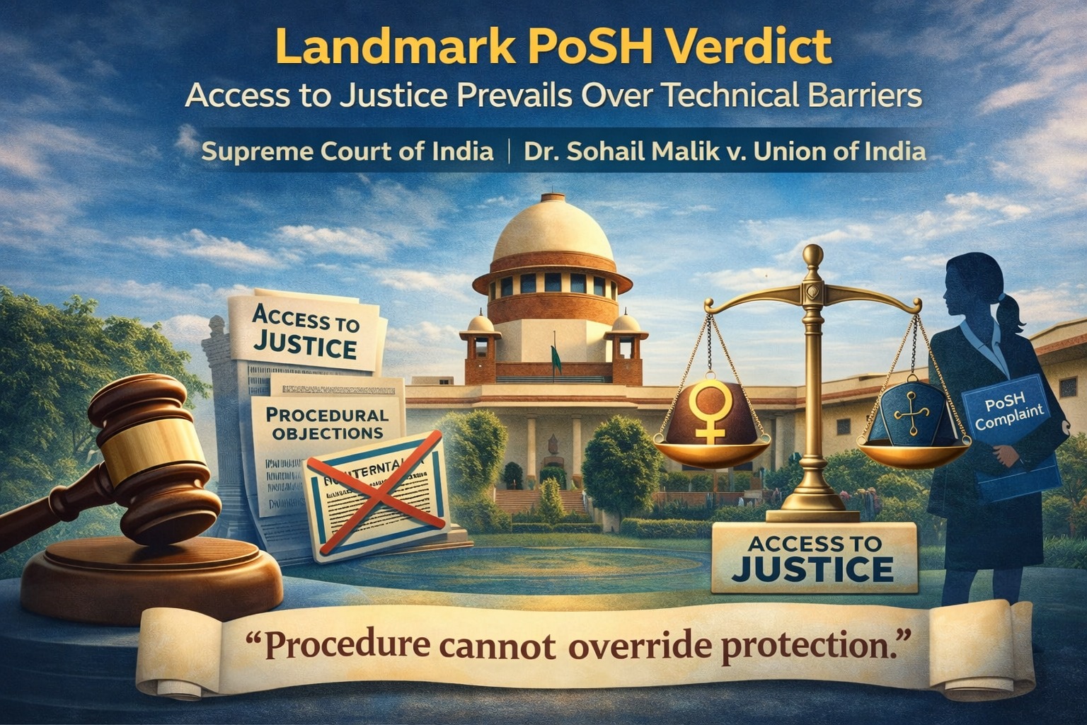 Read more about the article Access to Justice Over Technical Barriers: Supreme Court Reaffirms the Protective Core of the PoSH Law