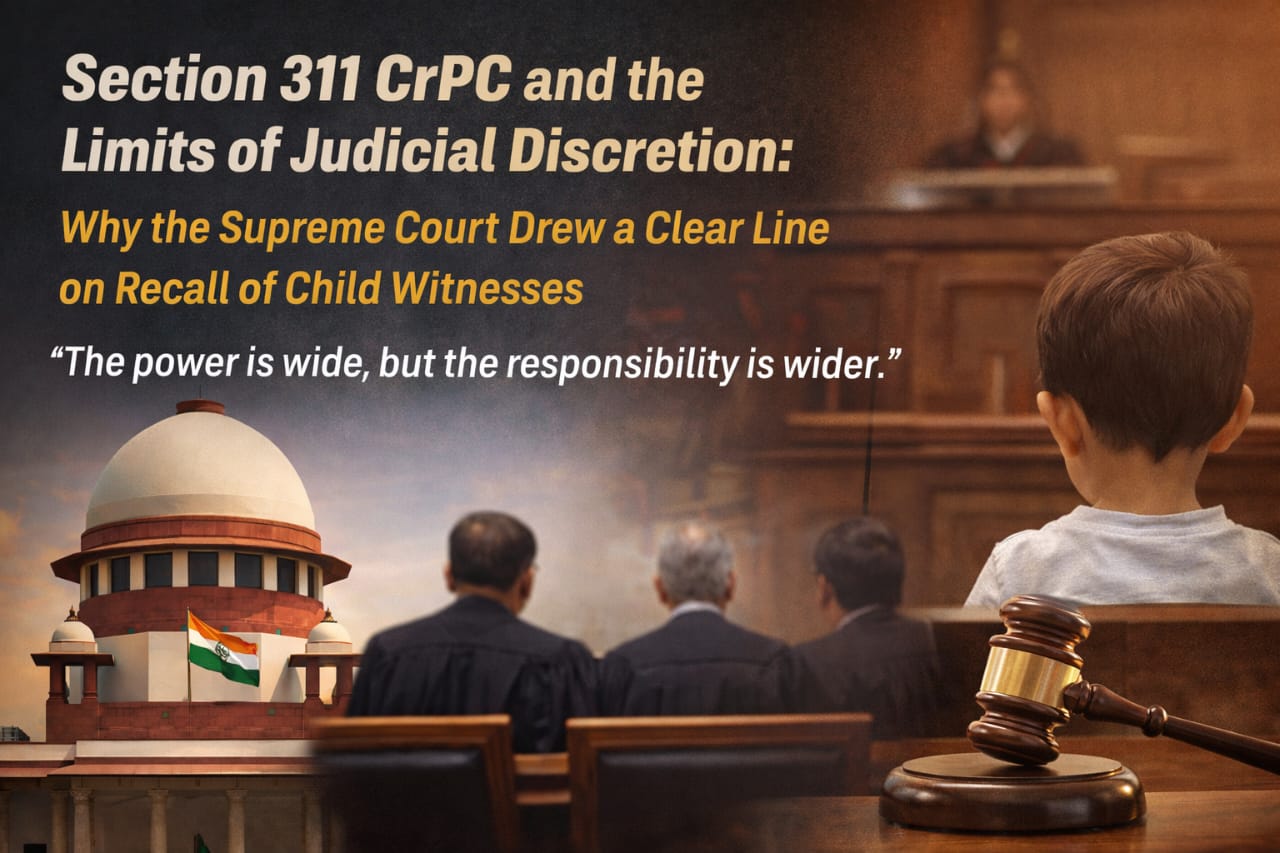 Read more about the article Section 311 CrPC and the Limits of Judicial Discretion