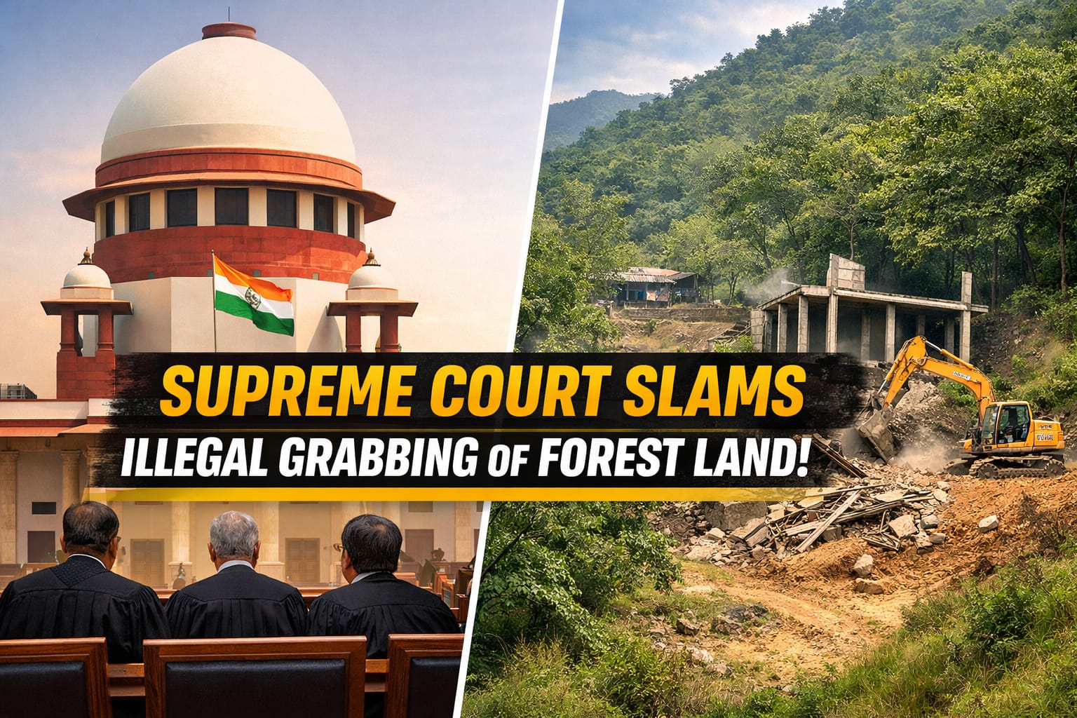 Read more about the article New Delhi: Apex Court Takes Serious Note of Systematic Grabbing of Forest Land